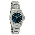 Men's Royale Steel Bracelet Watch W/ Blue Dial